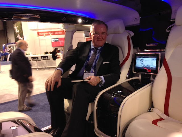 I was very impressed with the VIP configuration on show at the 2014 HAI Heli-Expo.