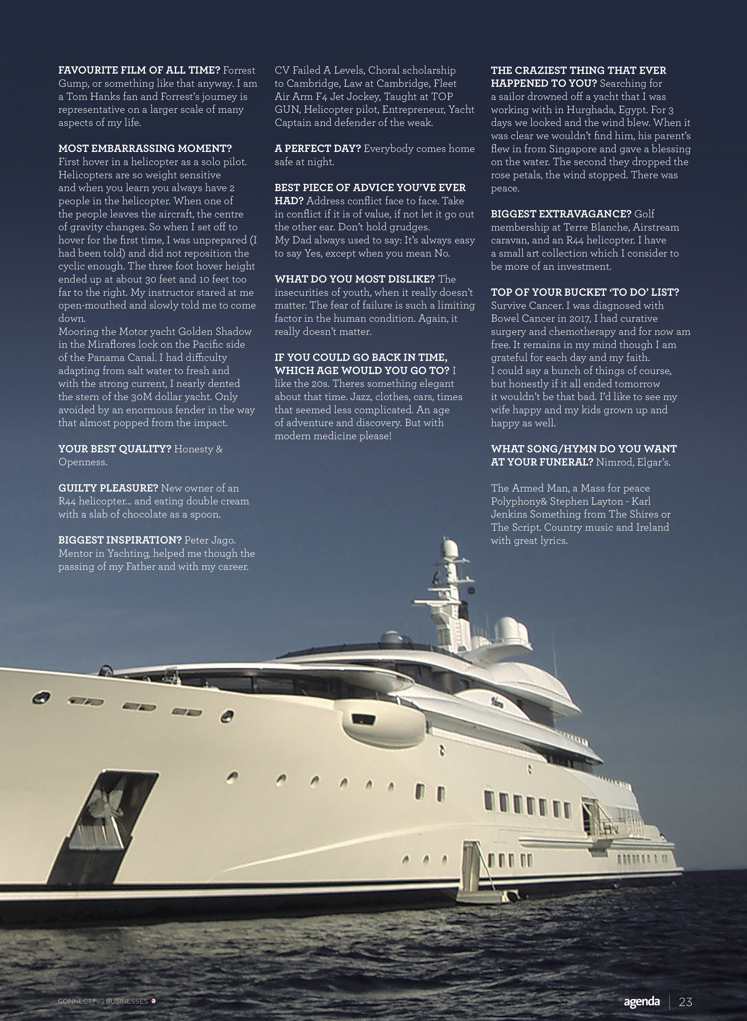Interview With Nigel Watson In Agenda Magazine Isle Of Man